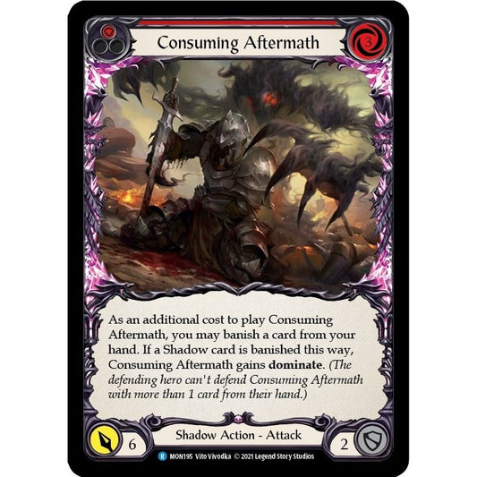Image for Consuming Aftermath (Red) (MON195) (MON) - Flesh and Blood TCG
