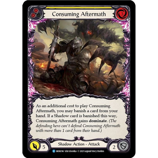 Image for Consuming Aftermath (Yellow) (MON196) (MON) - Flesh and Blood TCG