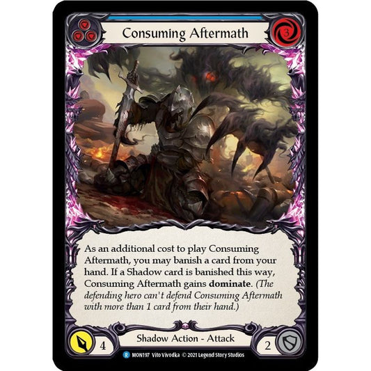 Image for Consuming Aftermath (Blue) (MON197) (MON) - Flesh and Blood TCG