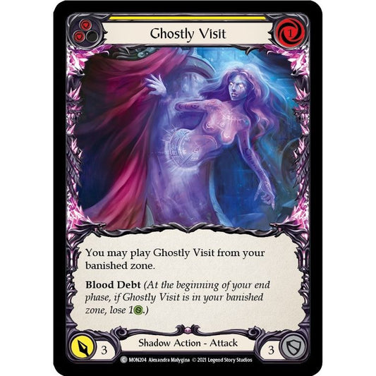 Image for Ghostly Visit (Yellow) (MON204) (MON) - Flesh and Blood TCG