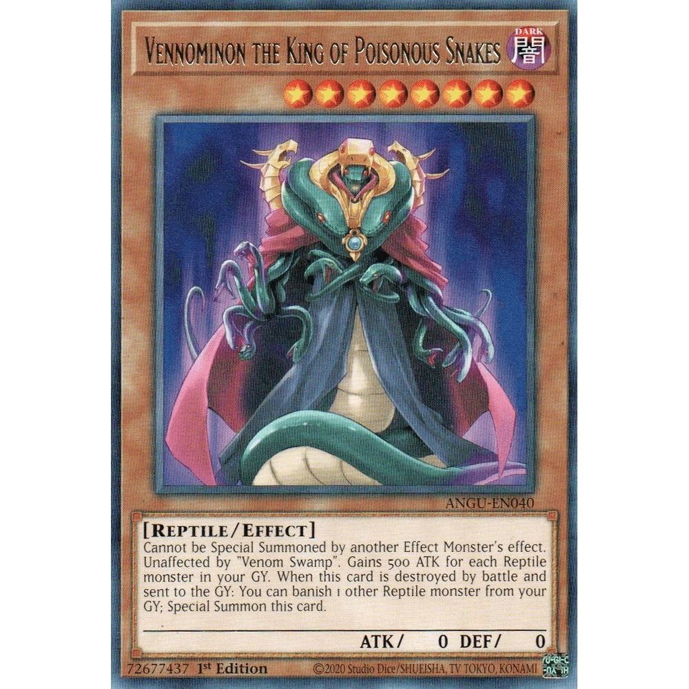 Image for Vennominon the King of Poisonous Snakes (ANGU-EN040) (ANGU) - YuGiOh