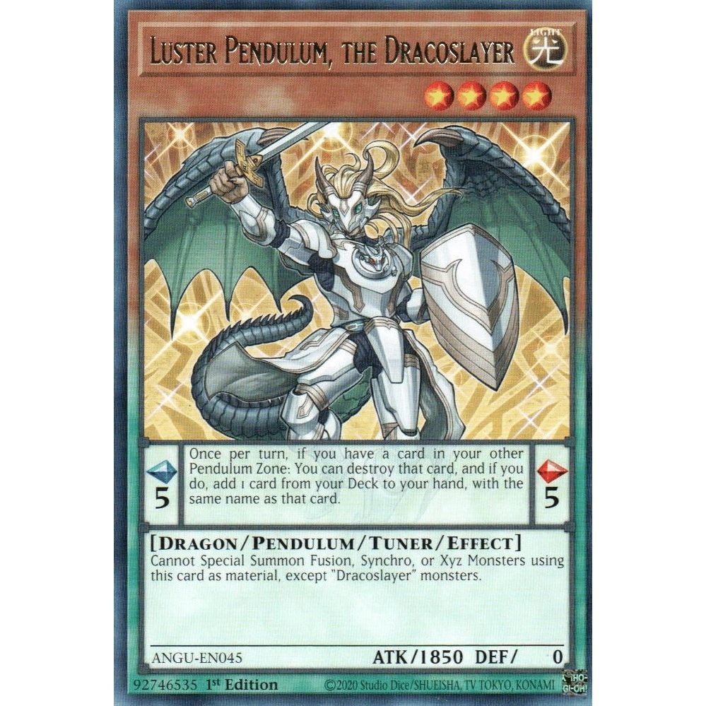 Image for Luster Pendulum, the Dracoslayer (ANGU-EN045) (ANGU) - YuGiOh