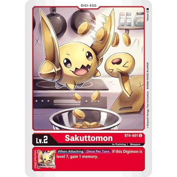 Image for Sakuttomon (BT4-001 U) (BT04) - Digimon Card Game