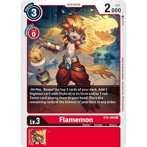 Image for Flamemon (BT4-009 C) (BT04) - Digimon Card Game