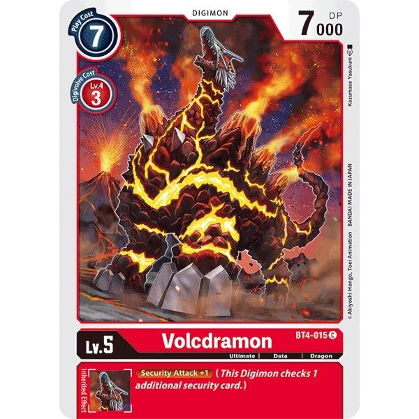 Image for Volcdramon (BT4-015 C) (BT04) - Digimon Card Game
