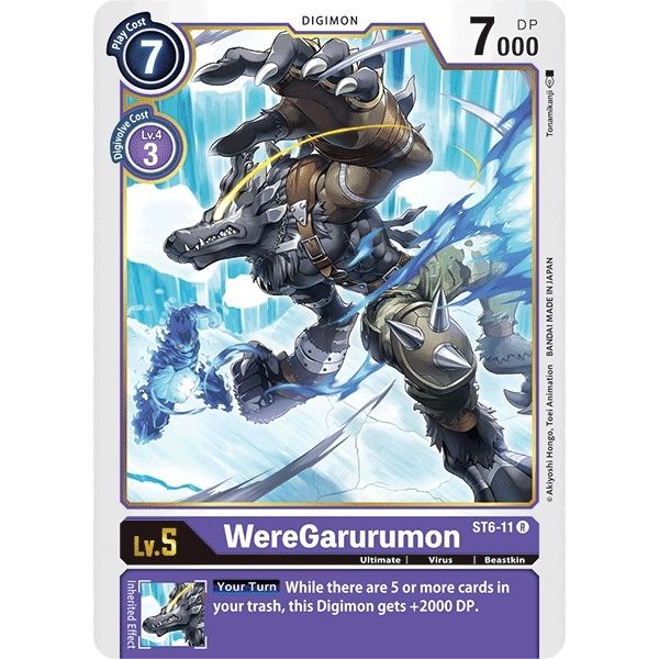 Image for WereGarurumon (ST6-11 R) (ST-6) - Digimon Card Game