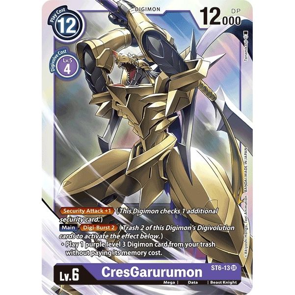Image for CresGarurumon (ST6-13 SR) (ST-6) - Digimon Card Game
