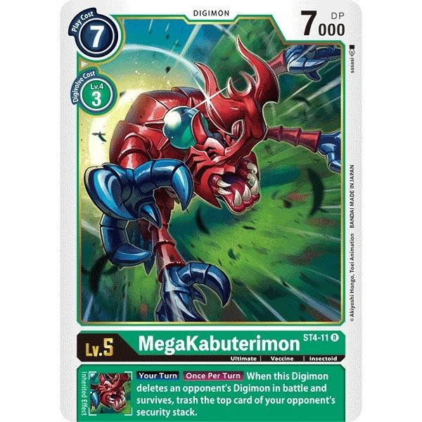 Image for MegaKabuterimon (ST4-11 R) (ST-4) - Digimon Card Game