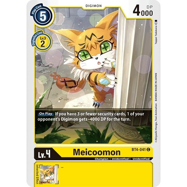 Image for Meicoomon (BT4-041 C) (BT04) - Digimon Card Game