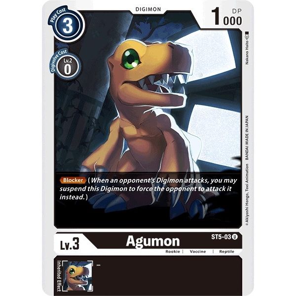 Image for Agumon (ST5-03 U) (ST-5) - Digimon Card Game