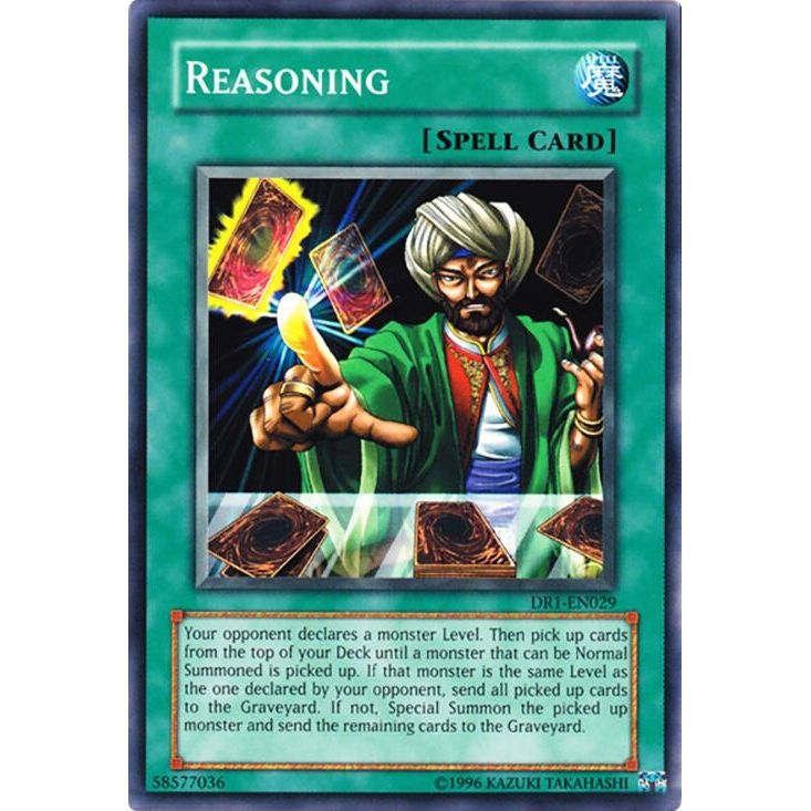 Image for Reasoning (DR1-EN029) (DR1) - YuGiOh