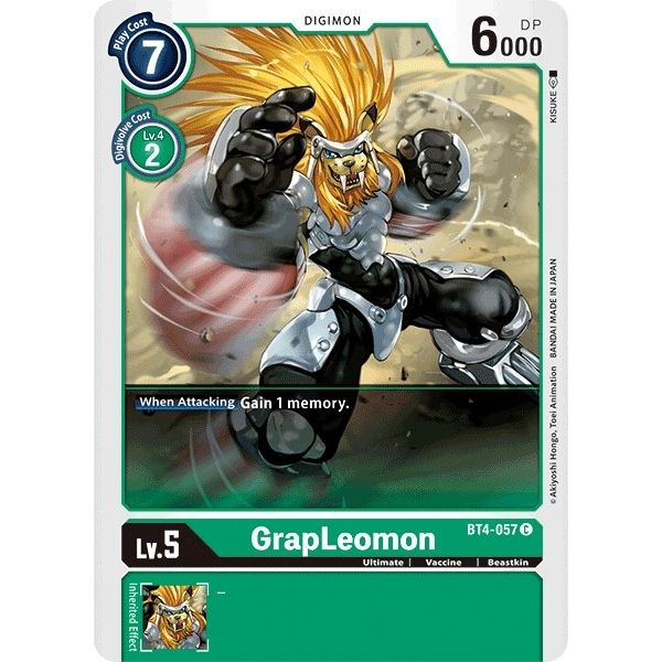 Image for GrapLeomon (BT4-057 C) (BT04) - Digimon Card Game