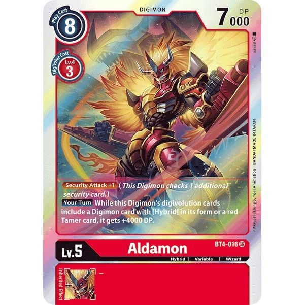 Image for Aldamon (BT4-016 SR) (BT04) - Digimon Card Game