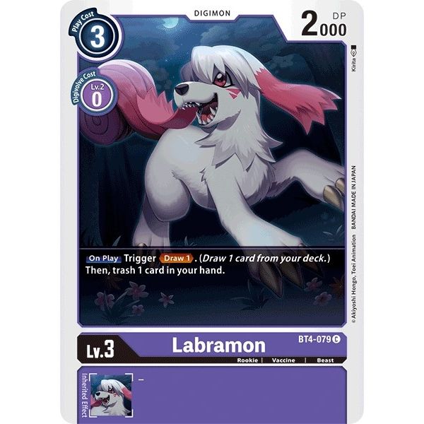 Image for Labramon (BT4-079 C) (BT04) - Digimon Card Game