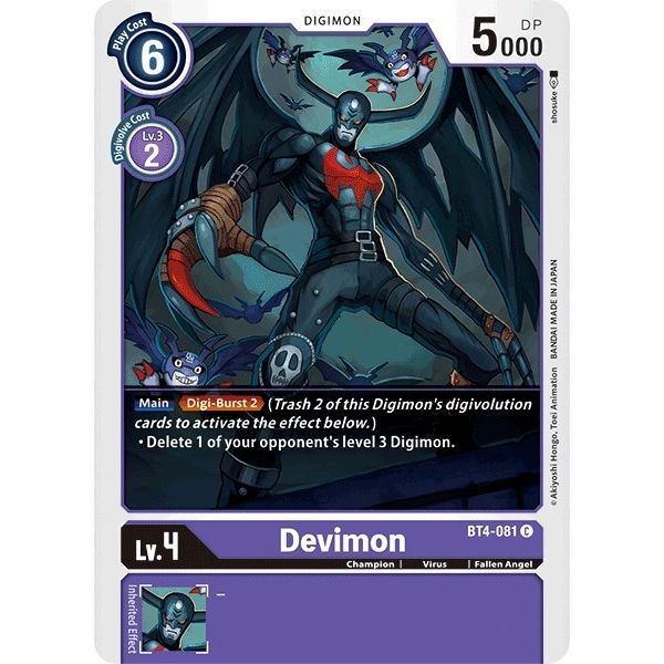 Image for Devimon (BT4-081 C) (BT04) - Digimon Card Game