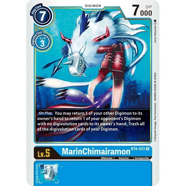 Image for MarinChimairamon (BT4-031 R) (BT04) - Digimon Card Game