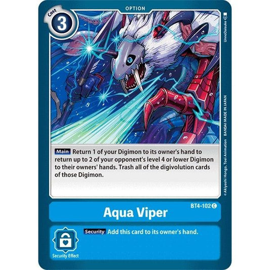 Image for Aqua Viper (BT4-102 C) (BT04) - Digimon Card Game