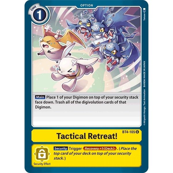 Image for Tactical Retreat! (BT4-105 U) (BT04) - Digimon Card Game