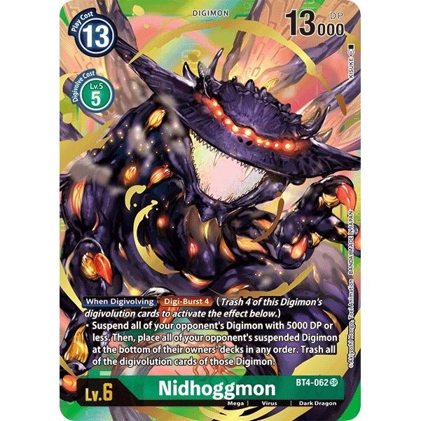 Image for Nidhoggmon (Alternate Art) (BT4-062 SR) (BT04) - Digimon Card Game