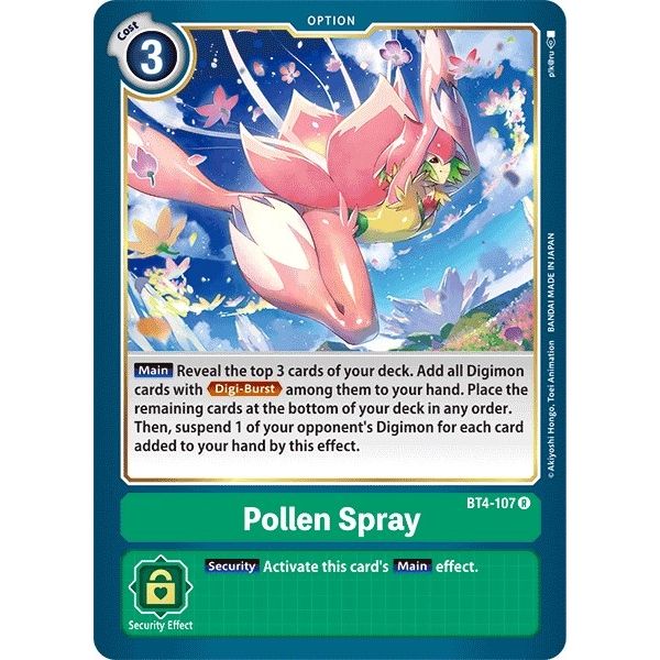 Image for Pollen Spray (BT4-107 R) (BT04) - Digimon Card Game