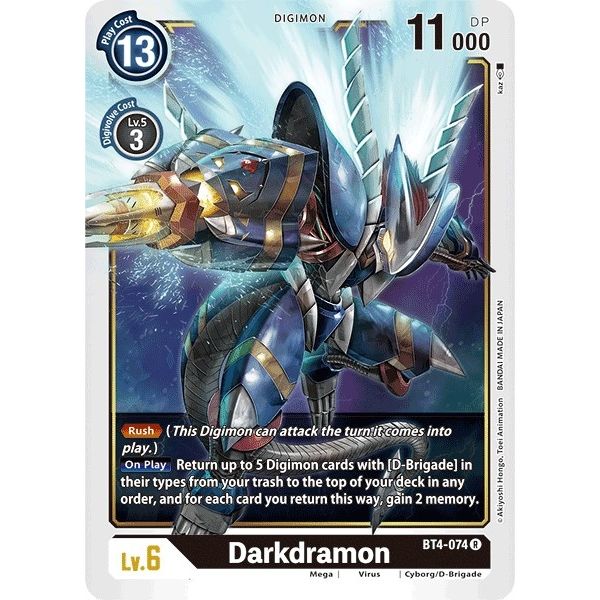 Image for Darkdramon (BT4-074 R) (BT04) - Digimon Card Game