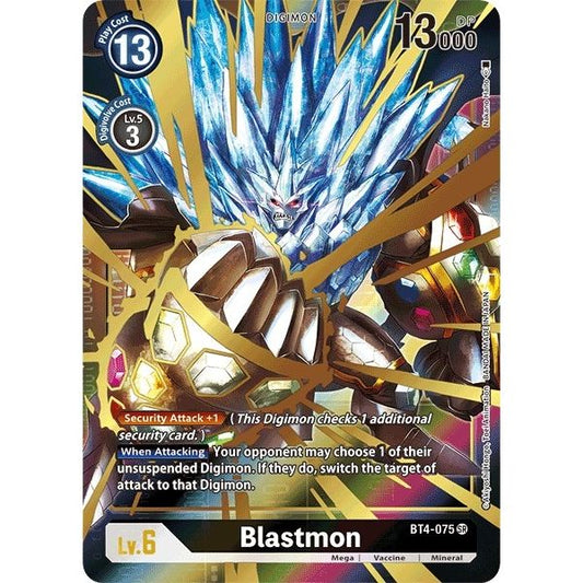 Image for Blastmon (Alternate Art) (BT4-075 SR) (BT04) - Digimon Card Game