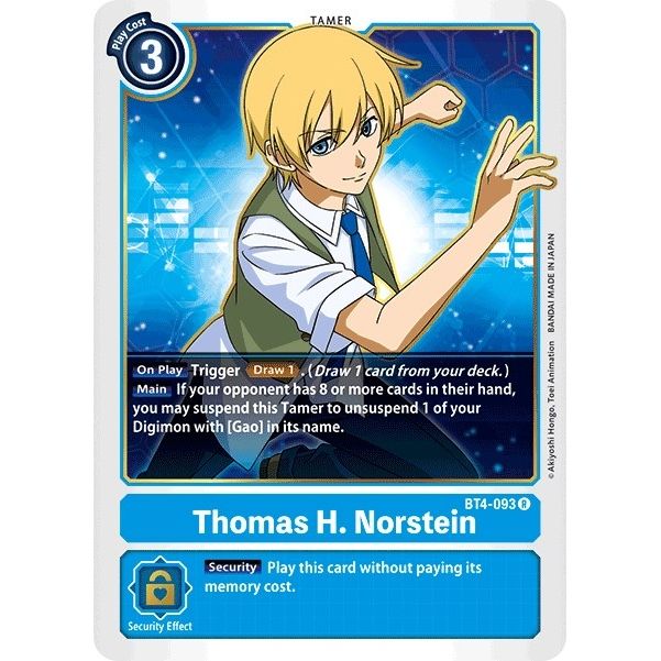 Image for Thomas H. Norstein (BT4-093 R) (BT04) - Digimon Card Game