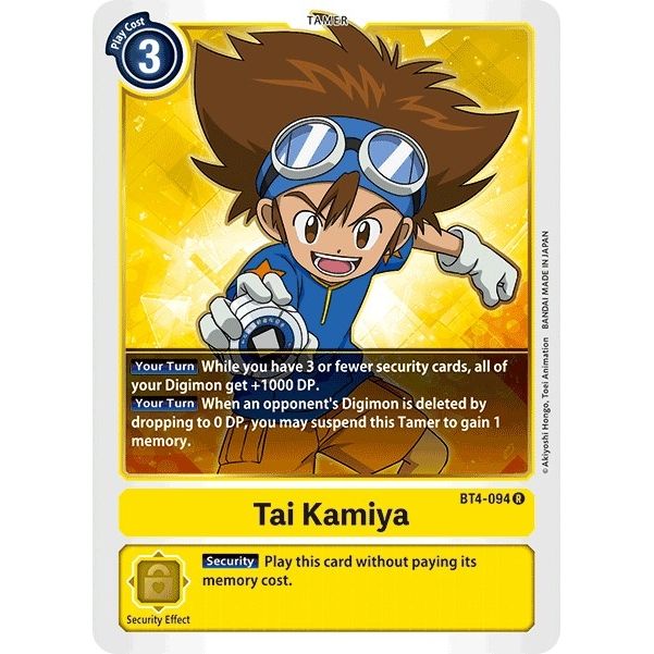 Image for Tai Kamiya (BT4-094 R) (BT04) - Digimon Card Game