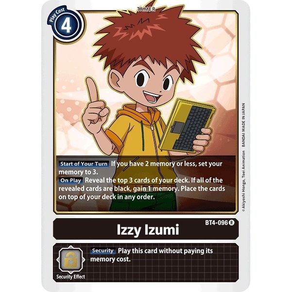 Image for Izzy Izumi (BT4-096 R) (BT04) - Digimon Card Game