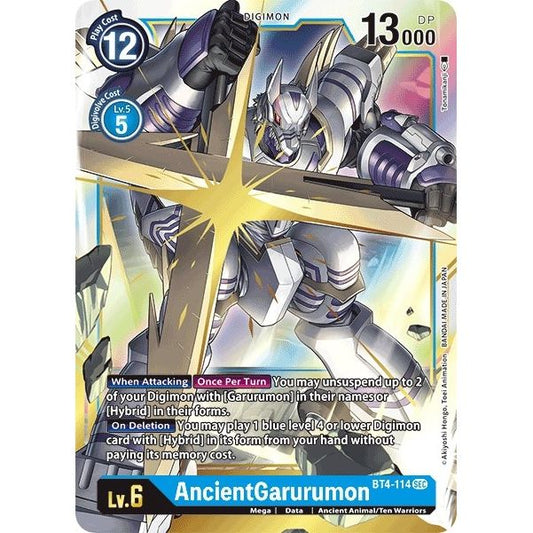 Image for AncientGarurumon (BT4-114 SEC) (BT04) - Digimon Card Game