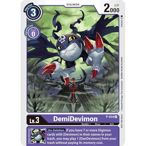 Image for DemiDevimon - P-034 (P-034 P) (D-PR) - Digimon Card Game
