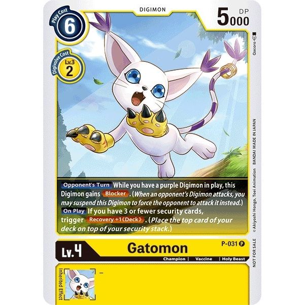 Image for Gatomon - P-031 (P-031 P) (D-PR) - Digimon Card Game
