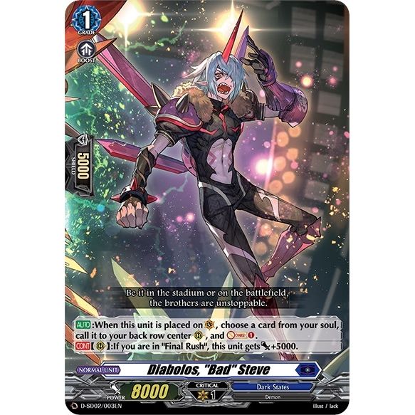 Image for Diabolos, "Bad" Steve (D-SD02/003EN) (D-SD02) - Cardfight Vanguard