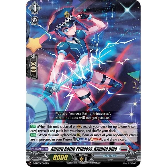 Image for Aurora Battle Princess, Kyanite Blue (D-SD05/003EN) (D-SD05) - Cardfight Vanguard