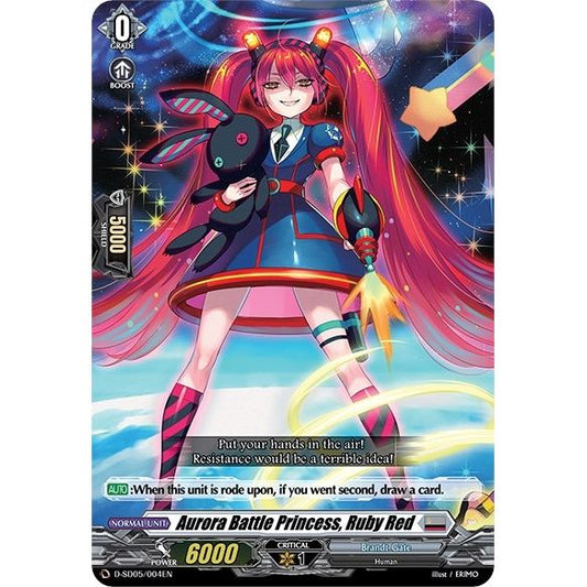 Image for Aurora Battle Princess, Ruby Red (D-SD05/004EN) (D-SD05) - Cardfight Vanguard
