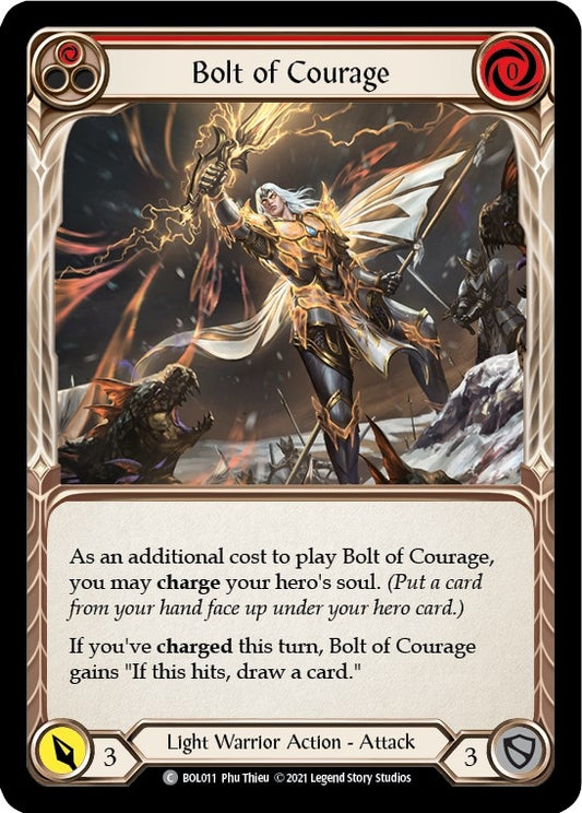 Image for Bolt of Courage (Red) (BOL011) (BOL) - Flesh and Blood TCG