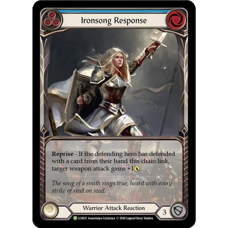 Image for Ironsong Response (Blue) - LGS031 (LGS031) (PR) - Flesh and Blood TCG
