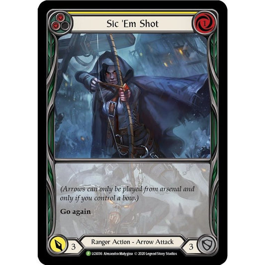 Image for Sic 'Em Shot (Yellow) - LGS036 (LGS036) (PR) - Flesh and Blood TCG