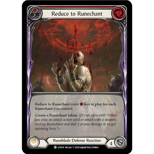 Image for Reduce to Runechant (Red) - LGS038 (LGS038) (PR) - Flesh and Blood TCG