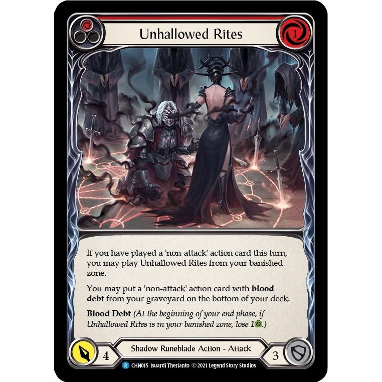 Image for Unhallowed Rites (Red) (CHN015) (CHN) - Flesh and Blood TCG