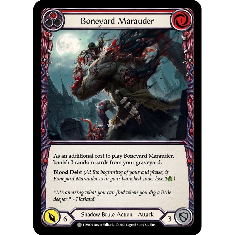 Image for Boneyard Marauder (Red) (LEV009) (LEV) - Flesh and Blood TCG