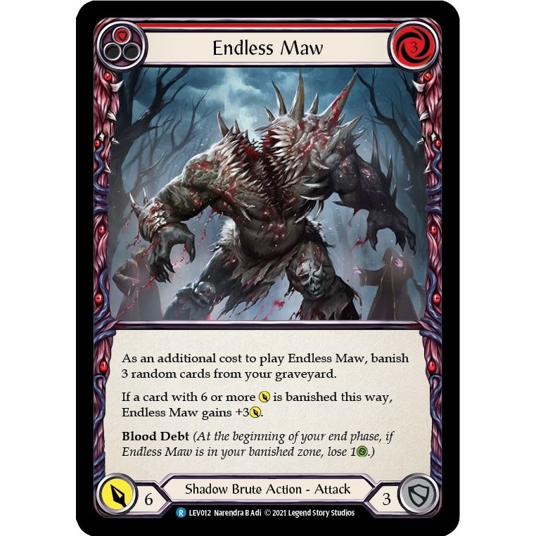 Image for Endless Maw (Red) (LEV012) (LEV) - Flesh and Blood TCG