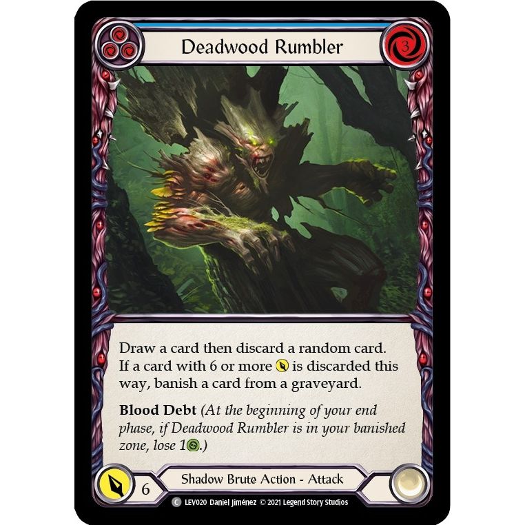 Image for Deadwood Rumbler (Blue) (LEV020) (LEV) - Flesh and Blood TCG