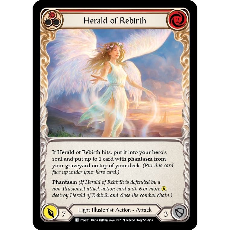 Image for Herald of Rebirth (Red) (PSM011) (PSM) - Flesh and Blood TCG