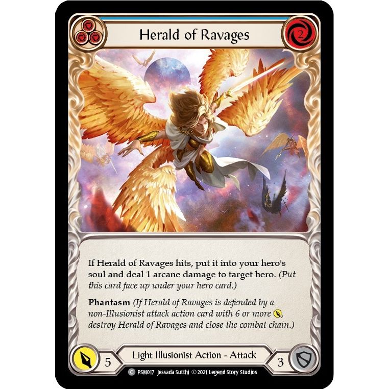 Image for Herald of Ravages (Blue) (PSM017) (PSM) - Flesh and Blood TCG