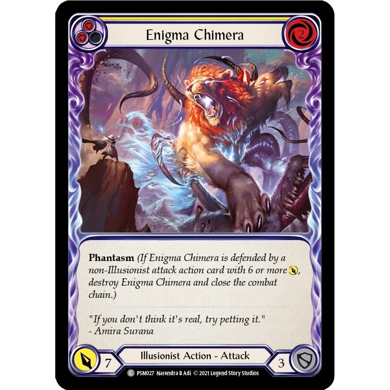 Image for Enigma Chimera (Yellow) (PSM027) (PSM) - Flesh and Blood TCG