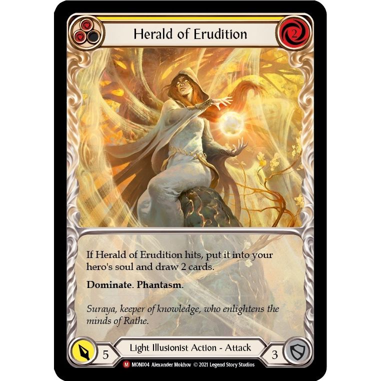 Image for Herald of Erudition (Extended Art) (MON004) (MON) - Flesh and Blood TCG
