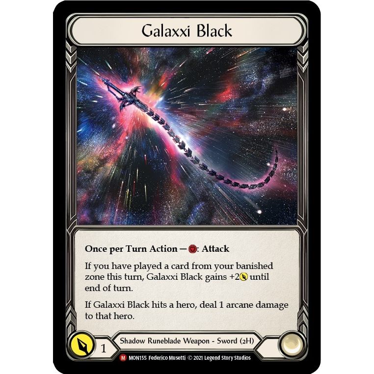 Image for Galaxxi Black (Alternate Art) (MON155) (MON) - Flesh and Blood TCG