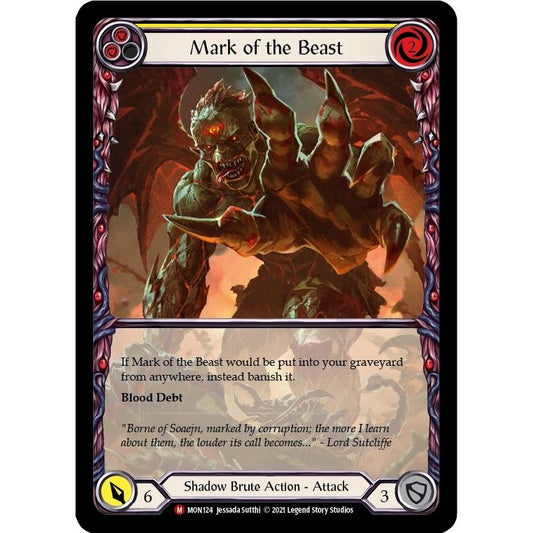 Image for Mark of the Beast (Extended Art) (MON124) (MON) - Flesh and Blood TCG