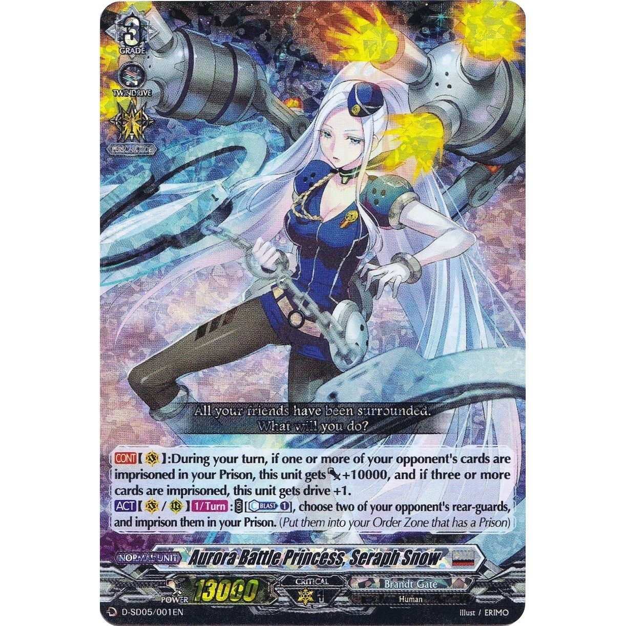 Image for Aurora Battle Princess, Seraph Snow (RRR Foil) (D-SD05/001EN) (D-SD05) - Cardfight Vanguard